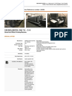 Heidelberg SM 74 - 5 H: Curriculum Vitae of The Machine Reference Number: 20059