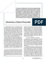 Dimensions of Brand Personality - Journal of Marketing Research PDF