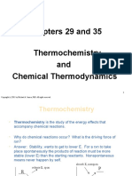 Chapters 29 and 35 Thermochemistry and Chemical Thermodynamics