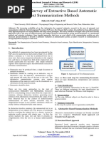 An Overall Survey of Extractive Based Automatic Text Summarization Methods