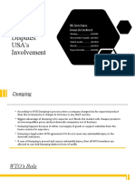 Anti Dumping Disputes: USA's Involvement: IBE Term Paper Group 10: Section A