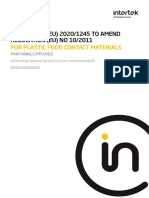 Intertek White Paper - Regulation  2020_1245 to amend 10_2011 for Plastic Food Contact Materials