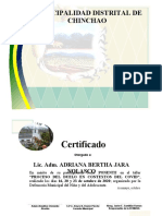 Certificado taller duelo contextos Covid Chinchao