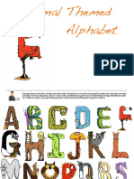 Free Animal Themed Alphabet Letters