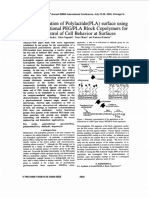 Functionalization of Polylactide Pla Surface Using Heterobifunct PDF