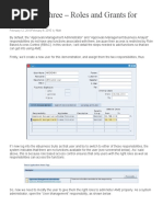 Roles and Grants for AME