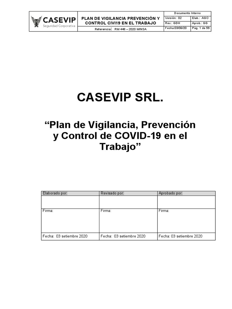 Plan COVID-19 para Empresas | PDF | Lavado de manos | Seguridad y salud ...