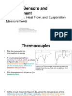 Physical Sensors and Measurement: Temperature, Heat Flow, and Evaporation Measurements