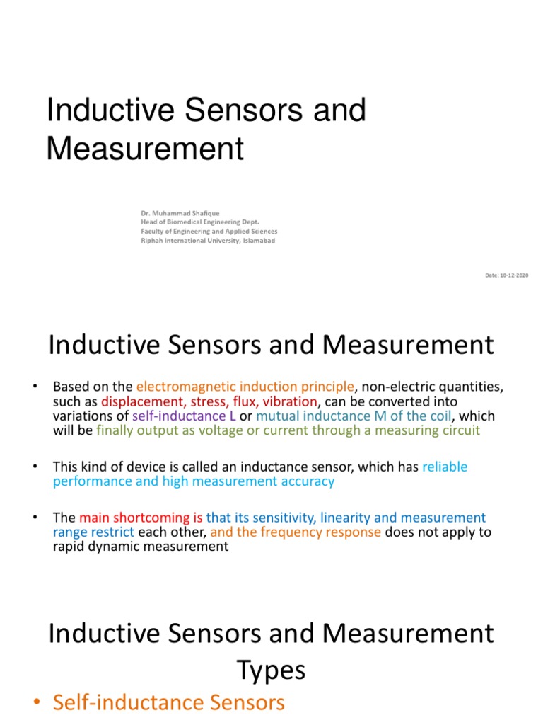 Inductive Sensors in Biomedical Applications | PDF | Inductance | Amplifier