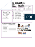 Re-Arrange The Sentence.: Write The Verb To Be and Change To Short Form