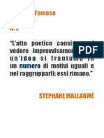 Citazioni Famose N. 2 Mallarmé