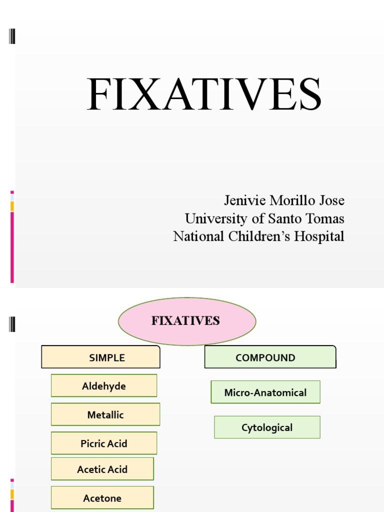 fixatives Fixation (Histology) Staining