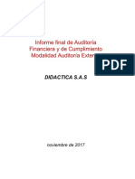 Informe Final Auditoria MODELO 2017-II