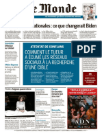 Journal LE MONDE Du Dimanche 25 Et Lundi 26 Octobre 2020 PDF