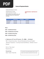 SAP Payment Terms Basics