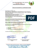 Acta de Entrega de Documentos Al Supervisor de Obra