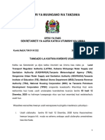 TANGAZO LA KUITWA KWENYE USAILI TAREHE 26-11-2020, Taasisi Mbalimbali.