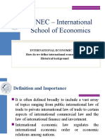 UNEC International School of Economics Guide to International Economic Law