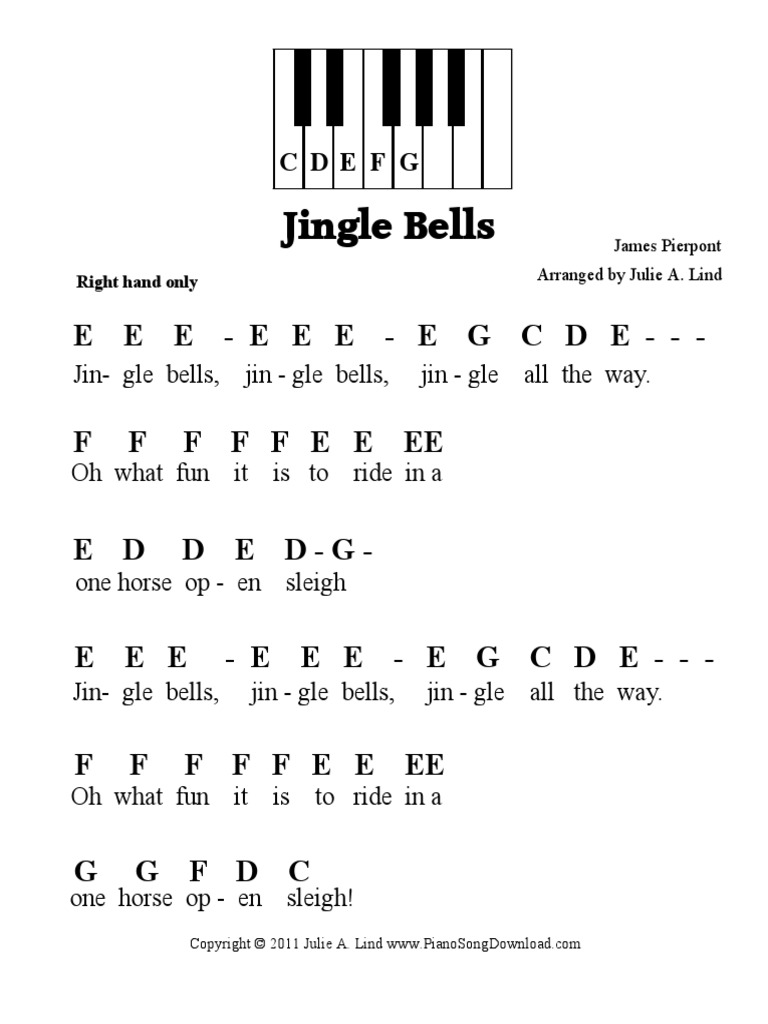 Jingle Bells Chords And Lyrics Guitar