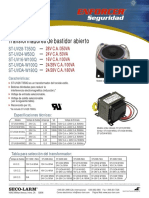 ST UV16 W100Q OpenFrameTransformersSpc - Transformador PDF