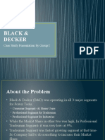 Black & Decker: Case Study Presentation by Group I