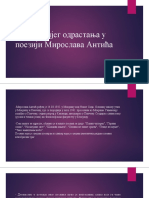 Слика дечјег одрастања у поезији Мирослава Антића