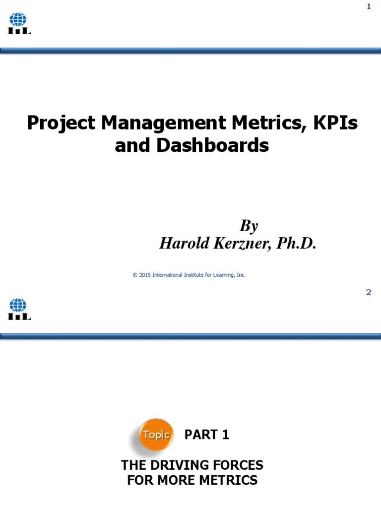 Project Management Metrics, KPIs and Dashboards PDF | PDF | Performance ...
