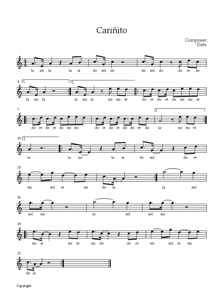 Cariñito Pdf Pdf