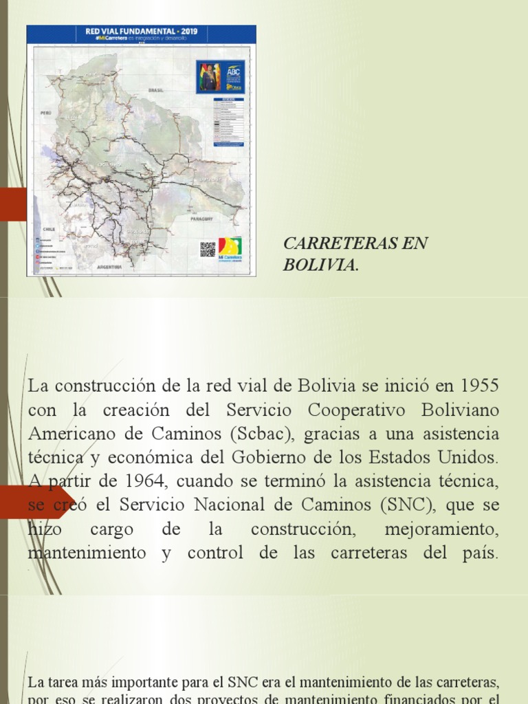 Red Vial Fundamental en Bolivia | PDF | Bolivia | América del Sur