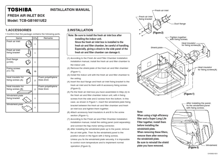 Fresh Air Inlet Box Installation Guide | PDF | Duct (Flow) | Electrical ...