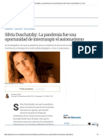 Silvia Duschatzky - La Pandemia Fue Una Oportunidad de Interrumpir El Automatismo - La Voz