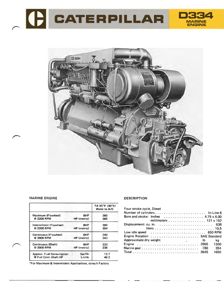 Cat d334 Propulsion PDF | PDF