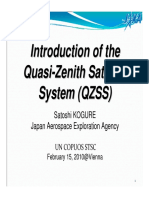 Satoshi KOGURE (2010) Introduction of The Quasi-Zenith Satelite System (QZSS)