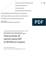 Instrucciones - El Camino Hacia SAP S - 4HANA en 6 Pasos