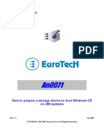 Embedded: How To Prepare A Storage Device To Boot Windows CE On x86 Systems