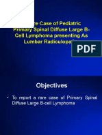 Primary Spinal Diffuse Large B Cell Lymphoma Case Report