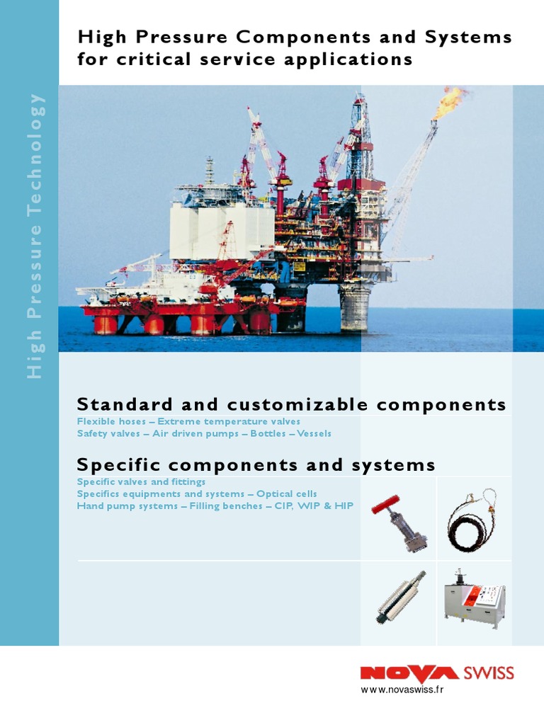 High Pressure Components and Systems For Critical Ser Vice Applications ...