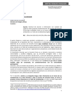 Oficio Al Ministro de Energía y Minas para Atender Problemática Ambiental Del Valle de Condebamba