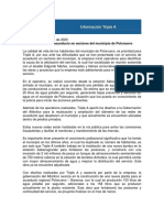 Comunicado - Respuesta Sobre Servicio de Acueducto en Polonuevo