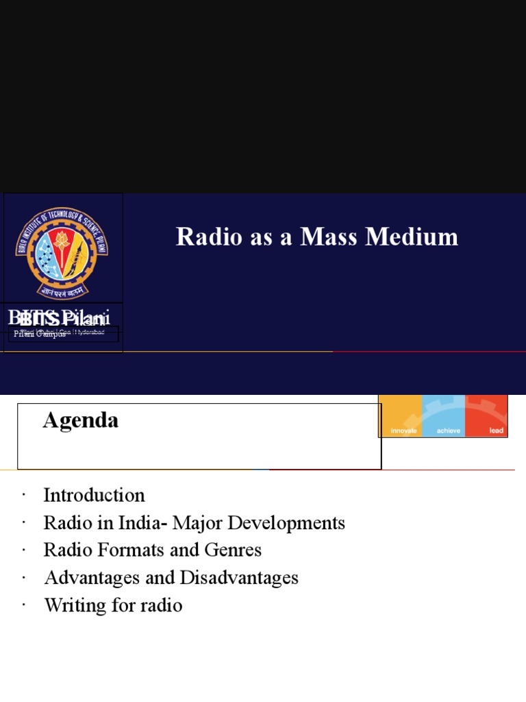 Radio Lecture | PDF | Radio | Broadcasting