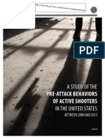 Pre-Attack Behaviors of Active Shooters in Us 2000 - 2013