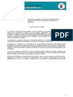 Boletin de Indicadores Economicos 23.11.2020