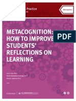 Metacognition: How To Improve Students' Reflections On Learning