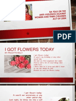 I Got Flowers Today: A Story of Domestic Violence