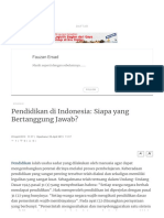 Pendidikan Di Indonesia - Siapa Yang Bertanggung Jawab PDF