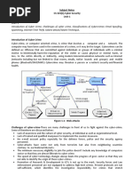 Unit 1 - Cyber Security