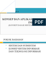 Pertemuan 5-Konsep Dasar Sistem Informasi