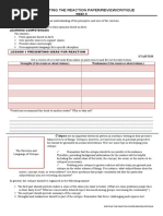 Unit Iii-Writing The Reaction Paper/Review/Critique: Week 5 Content Standard Performance Standard Learning Competencies