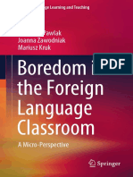 Boredom in The Foreign Language Classroom A Micro Perspective