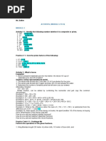 Activites (Module 2 To 8)